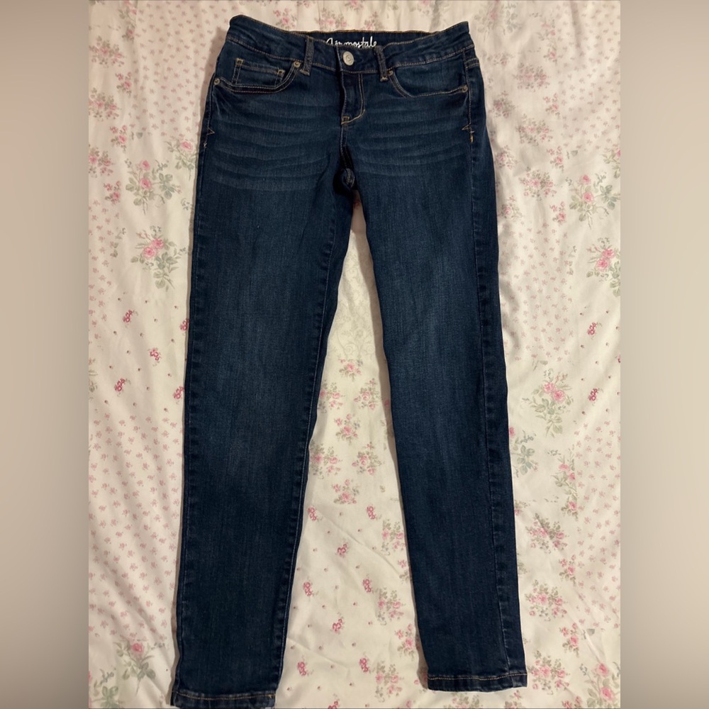 Aeropostale Women's Blue Lola Jegging Jeans Size 6 Short